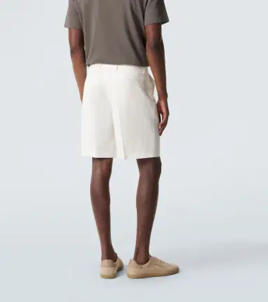 Zegna Cotton and linen shorts | Thumbnail 3