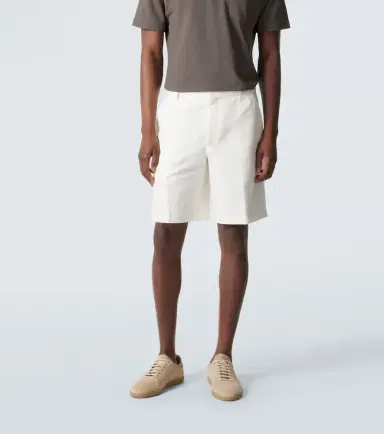 Zegna Cotton and linen shorts | Thumbnail 4