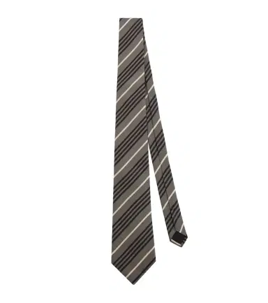 Saint Laurent Striped silk tie | Thumbnail 1