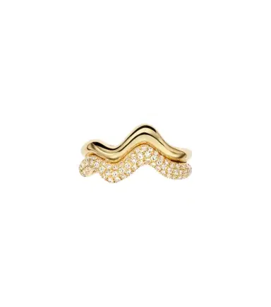 Shay Jewelry 18kt gold ear cuff with diamonds | Thumbnail 1