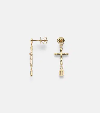 SHAY JEWELRY 18kt gold drop earrings with diamonds | Thumbnail 2 SHAY JEWELRY 18kt gold drop earrings with diamonds | Thumbnail 2