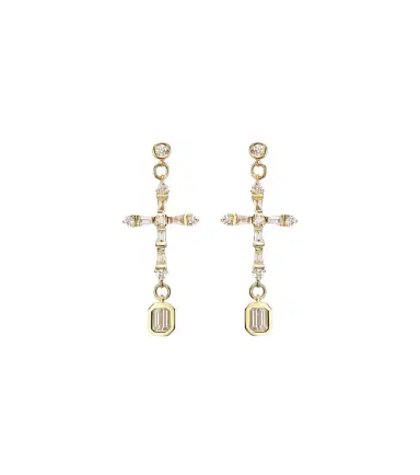 SHAY JEWELRY 18kt gold drop earrings with diamonds | Thumbnail 1 SHAY JEWELRY 18kt gold drop earrings with diamonds | Thumbnail 1