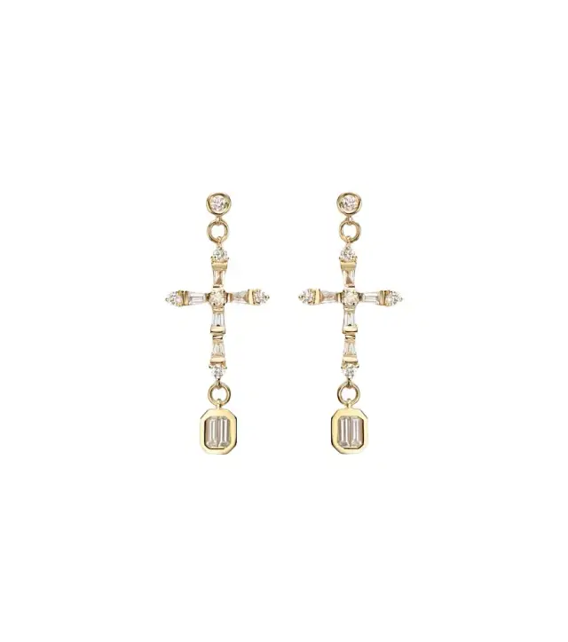 Shay Jewelry 18kt gold drop earrings with diamonds