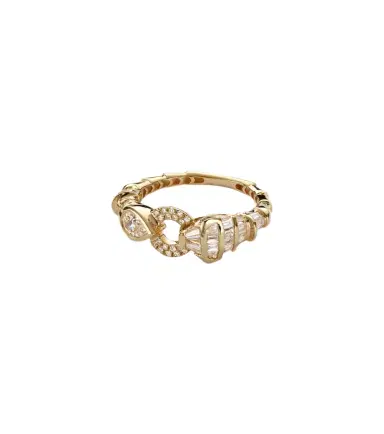 SHAY JEWELRY Serpentine 18kt gold ring with diamonds | Thumbnail 1