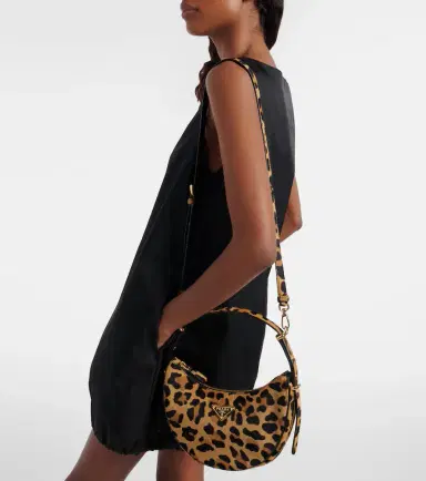 Prada Arqué calf hair shoulder bag | Thumbnail 7