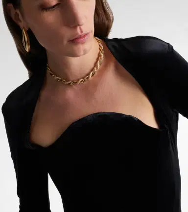 SHAY JEWELRY Wave 18kt gold necklace with diamonds | Thumbnail 2