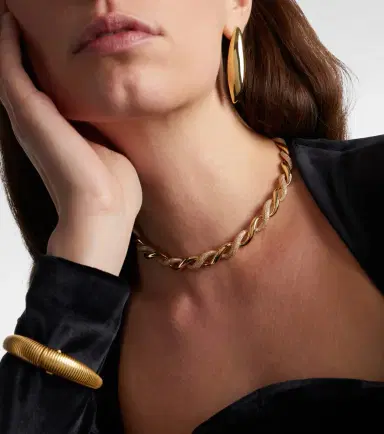 SHAY JEWELRY Wave 18kt gold necklace with diamonds | Thumbnail 3