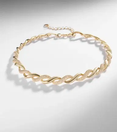 SHAY JEWELRY Wave 18kt gold necklace with diamonds | Thumbnail 4