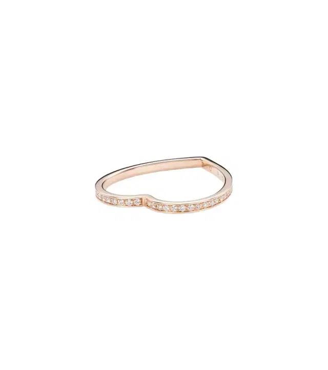 Repossi Antifer 18kt rose gold ring with diamonds