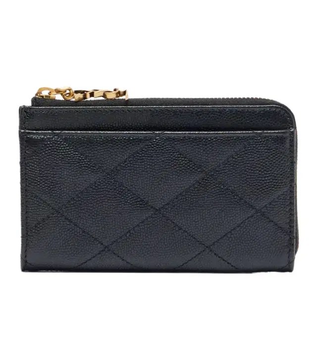 Saint Laurent Cassandre Bijou quilted leather card case