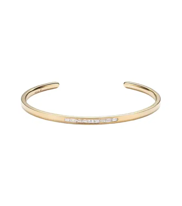 Shay Jewelry 18kt gold bangle with diamonds