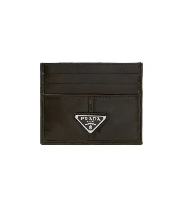 Logo leather card holder