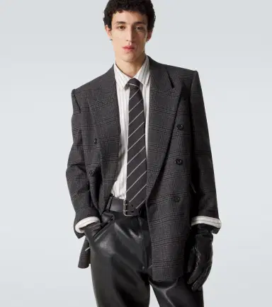 Saint Laurent Striped silk twill tie | Thumbnail 2