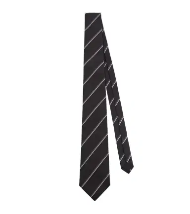 Saint Laurent Striped silk twill tie | Thumbnail 1