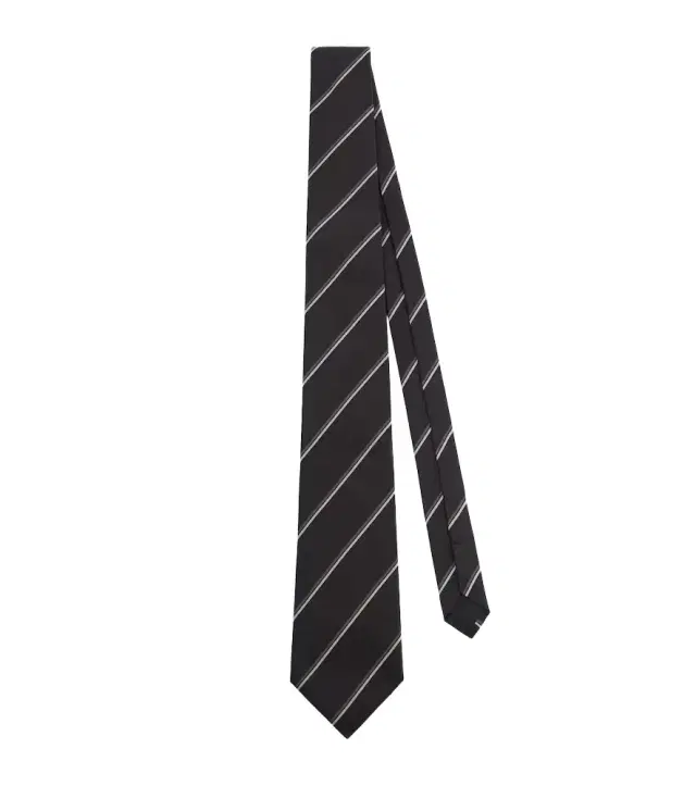 Saint Laurent Striped silk twill tie