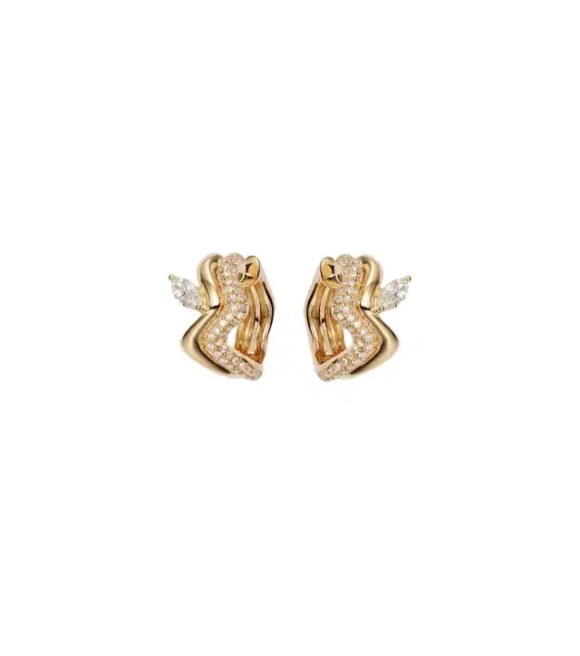 Shay Jewelry 18kt gold earrings with diamonds