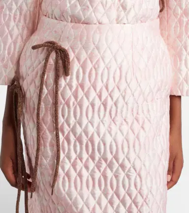 Simone Rocha Floral quilted pencil skirt | Thumbnail 3 Simone Rocha Floral quilted pencil skirt | Thumbnail 3