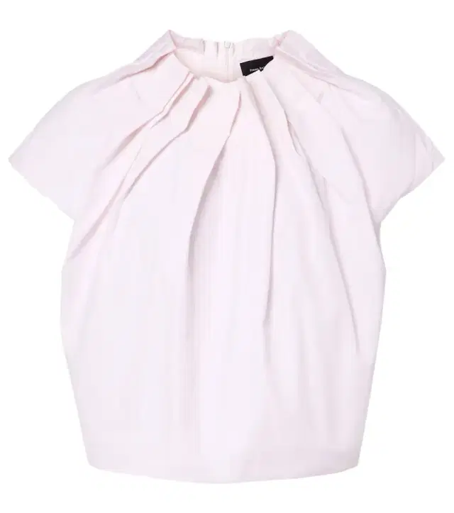 Tulip gathered cotton poplin top