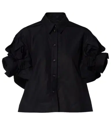 Simone Rocha Puff-sleeve cotton shirt | Thumbnail 1 Simone Rocha Puff-sleeve cotton shirt | Thumbnail 1