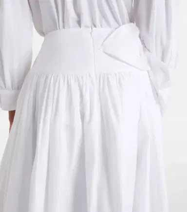 Simone Rocha Floral-appliqué cotton poplin midi skirt | Thumbnail 5