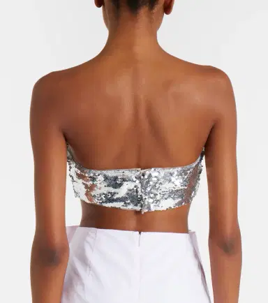 Simone Rocha Sequined bandeau top | Thumbnail 4