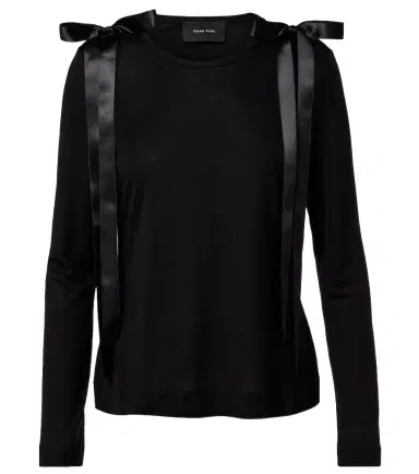 Simone Rocha Bow-detail jersey top | Thumbnail 1