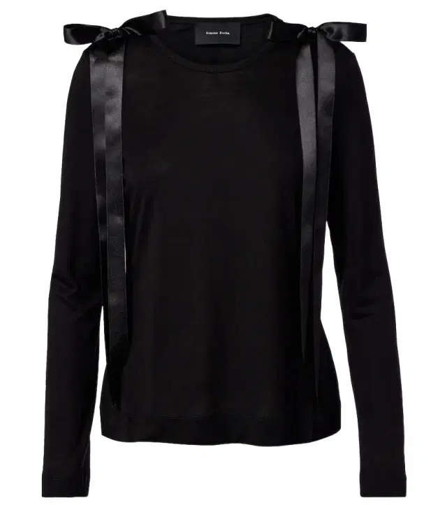 Simone Rocha Bow-detail jersey top