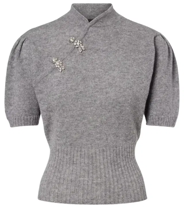 Embellished cashmere sweater