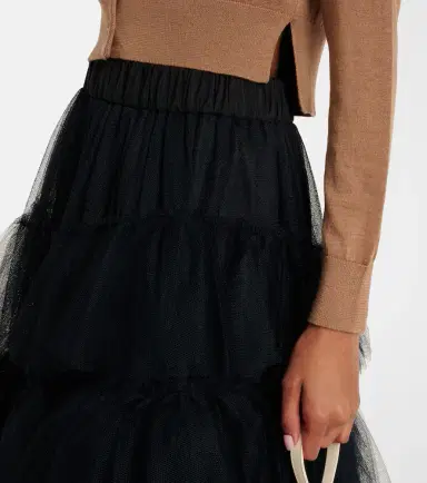 Simone Rocha Embellished cropped wool and silk cardigan | Thumbnail 5