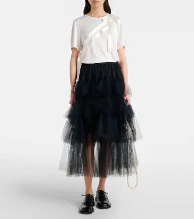 Simone Rocha Bow-detail jersey T-shirt | Thumbnail 3