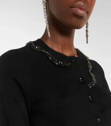 Simone Rocha Embellished wool and silk cardigan | Thumbnail 5 Simone Rocha Embellished wool and silk cardigan | Thumbnail 5