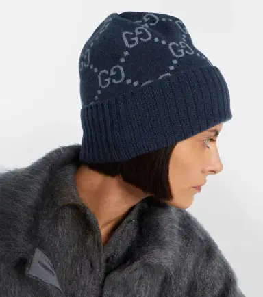 Gucci GG jacquard cashmere beanie | Thumbnail 4