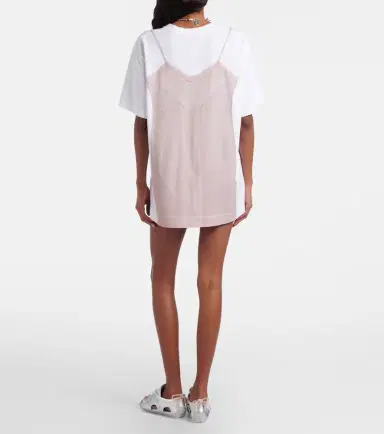 Simone Rocha Trompe l'ail cotton jersey T-shirt | Thumbnail 2