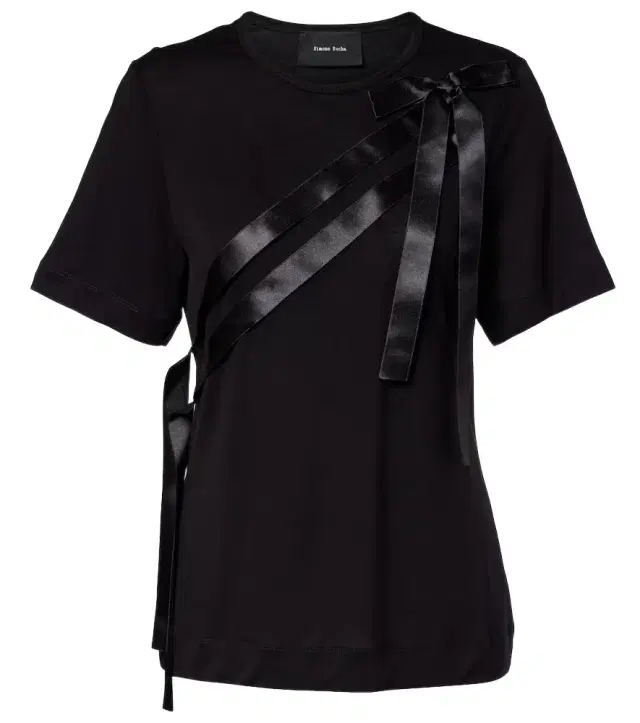 Simone Rocha Bow-detail jersey T-shirt