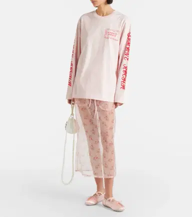 Simone Rocha Pillowcase printed cotton jersey T-shirt | Thumbnail 5