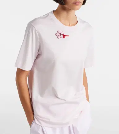 Simone Rocha Embellished cotton jersey T-shirt | Thumbnail 3