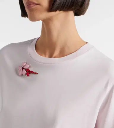 Simone Rocha Embellished cotton jersey T-shirt | Thumbnail 4
