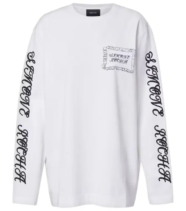 Simone Rocha Printed cotton jersey top