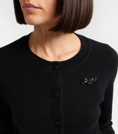 Simone Rocha Embellished cashmere cardigan | Thumbnail 4 Simone Rocha Embellished cashmere cardigan | Thumbnail 4