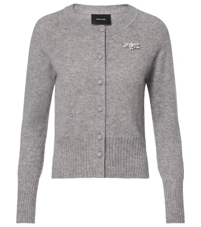 Embellished cashmere cardigan
