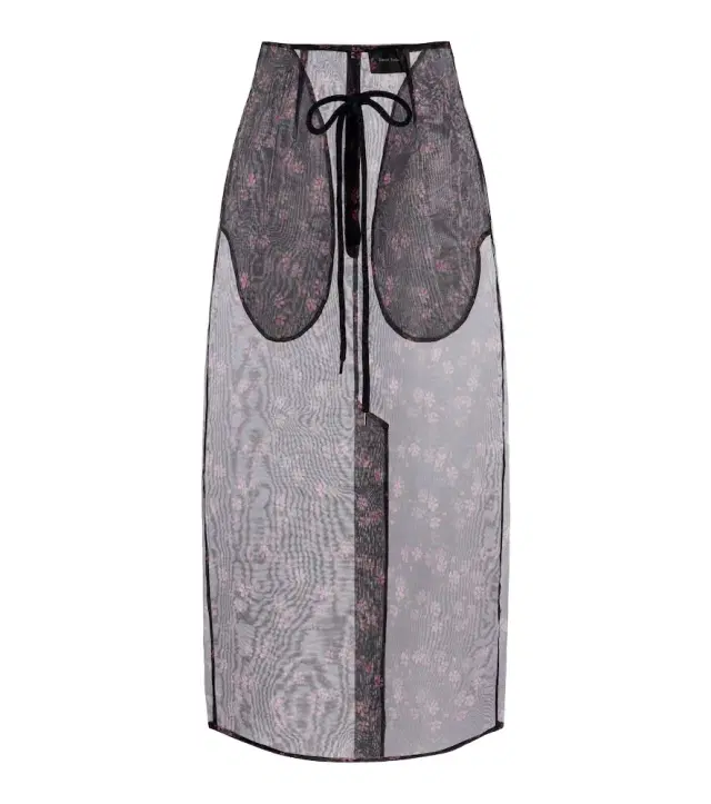 Simone Rocha Floral midi skirt