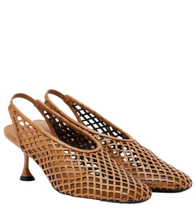 Proenza Schouler Tee leather slingback pumps