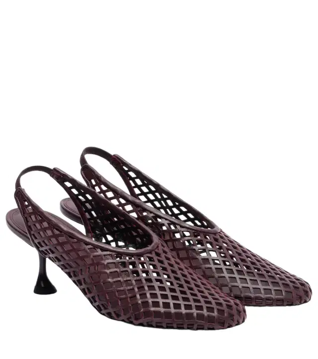 Proenza Schouler Tee 60 perforated leather slingback pumps