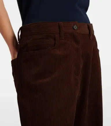 Miu Miu Cotton corduroy wide-leg pants | Thumbnail 4 Miu Miu Cotton corduroy wide-leg pants | Thumbnail 4