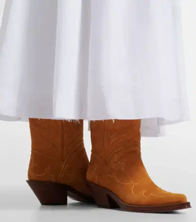 Gabriela Hearst Capitana suede cowboy boots | Thumbnail 6