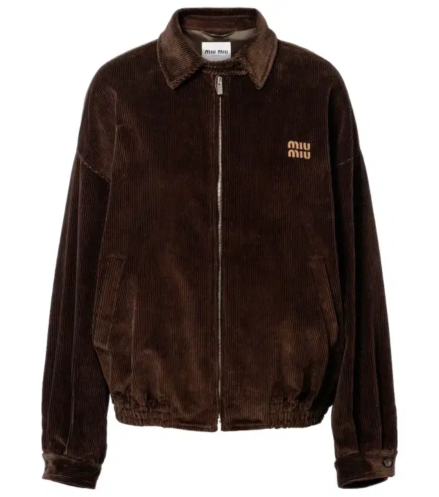 Miu Miu Oversized cotton corduroy blouson jacket