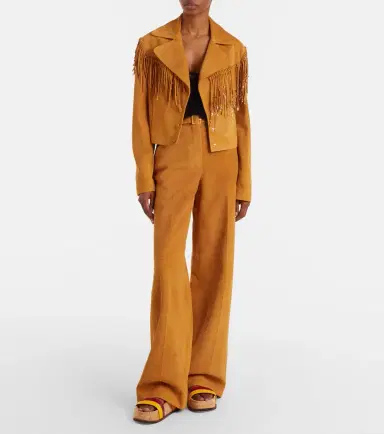 Gabriela Hearst Norman belted suede wide-leg pants | Thumbnail 2 Gabriela Hearst Norman belted suede wide-leg pants | Thumbnail 2