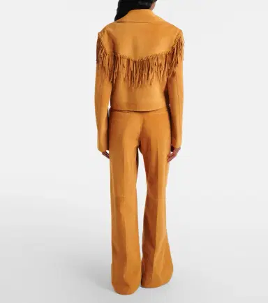 Gabriela Hearst Norman belted suede wide-leg pants | Thumbnail 4 Gabriela Hearst Norman belted suede wide-leg pants | Thumbnail 4