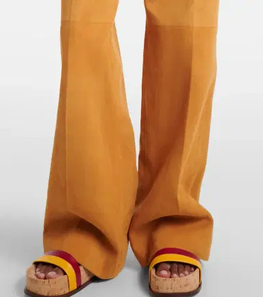 Gabriela Hearst Norman belted suede wide-leg pants | Thumbnail 6 Gabriela Hearst Norman belted suede wide-leg pants | Thumbnail 6