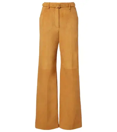 Gabriela Hearst Norman belted suede wide-leg pants | Thumbnail 1 Gabriela Hearst Norman belted suede wide-leg pants | Thumbnail 1
